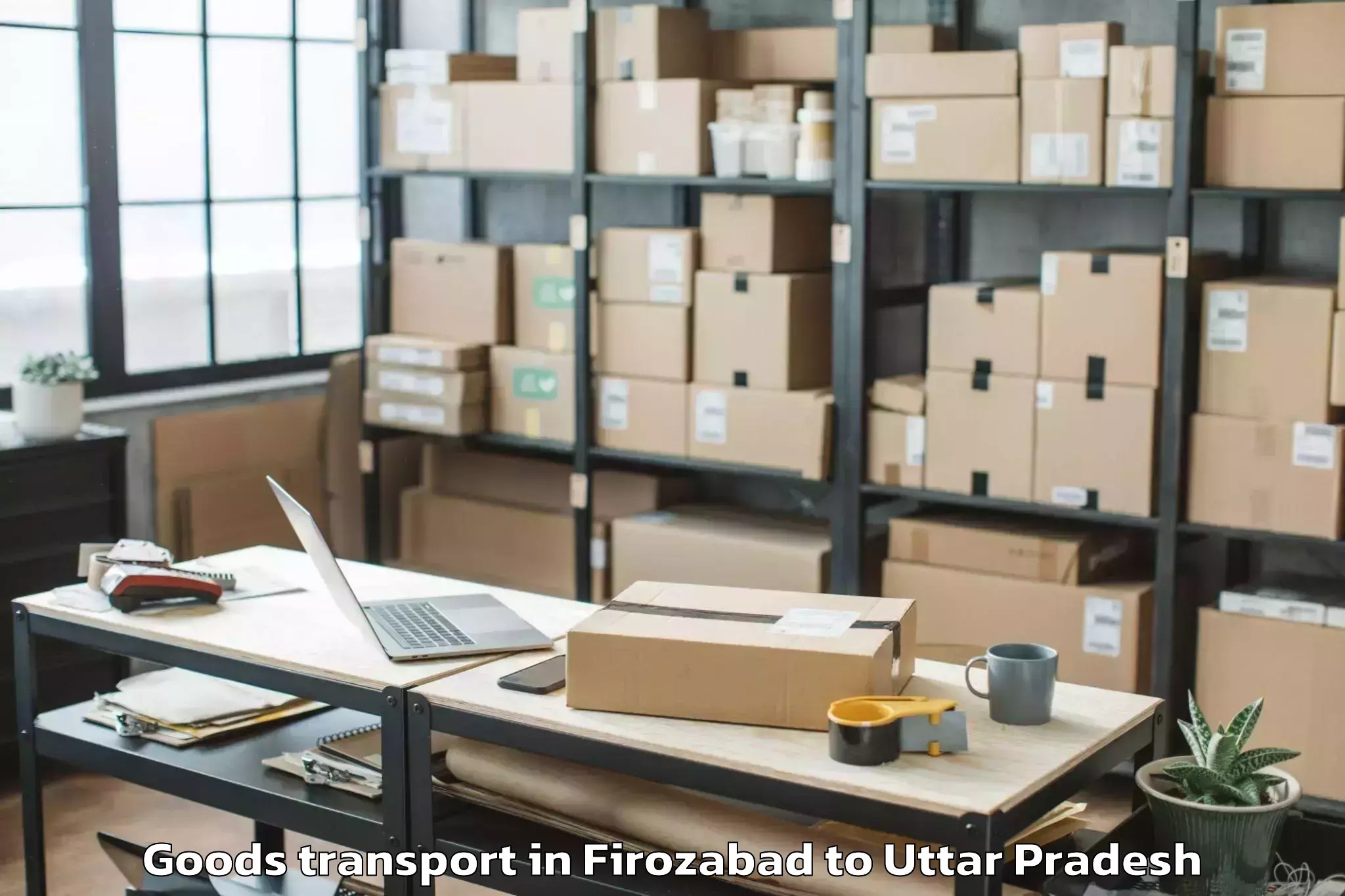 Quality Firozabad to Siswa Bazar Goods Transport